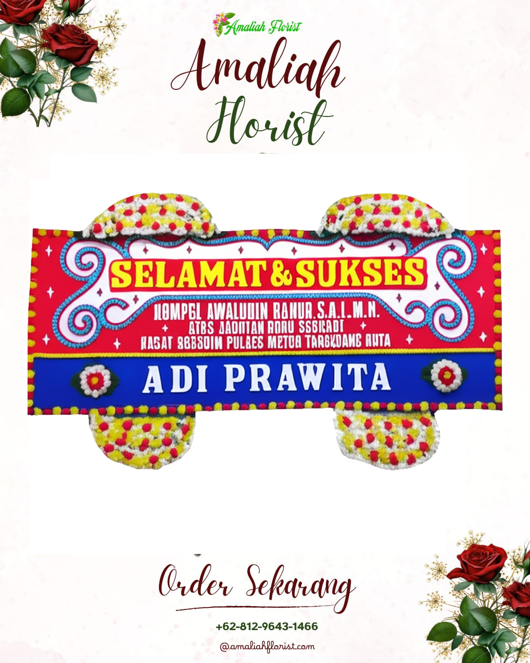 Papan Bunga Ucapan Selamat Tulakan